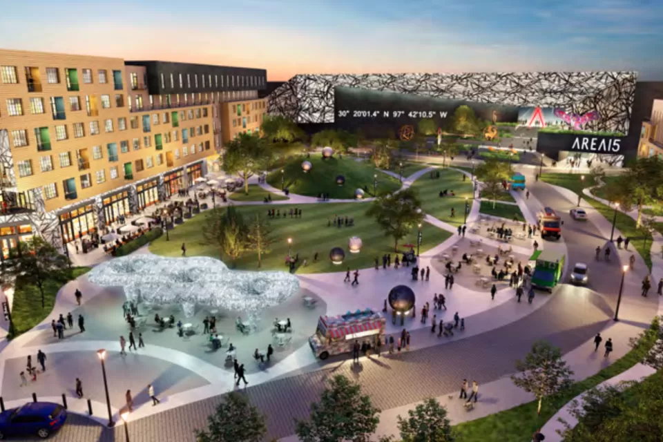 Rendering of St. John redevelopment site